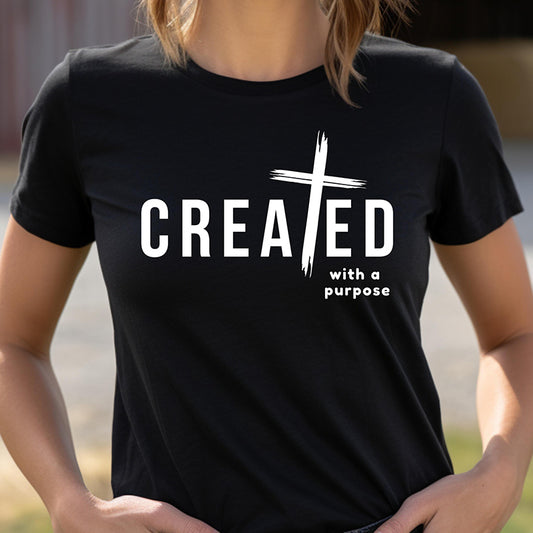 CREATED WITH PURPOSE CROSS T-SHIRT - RXWH