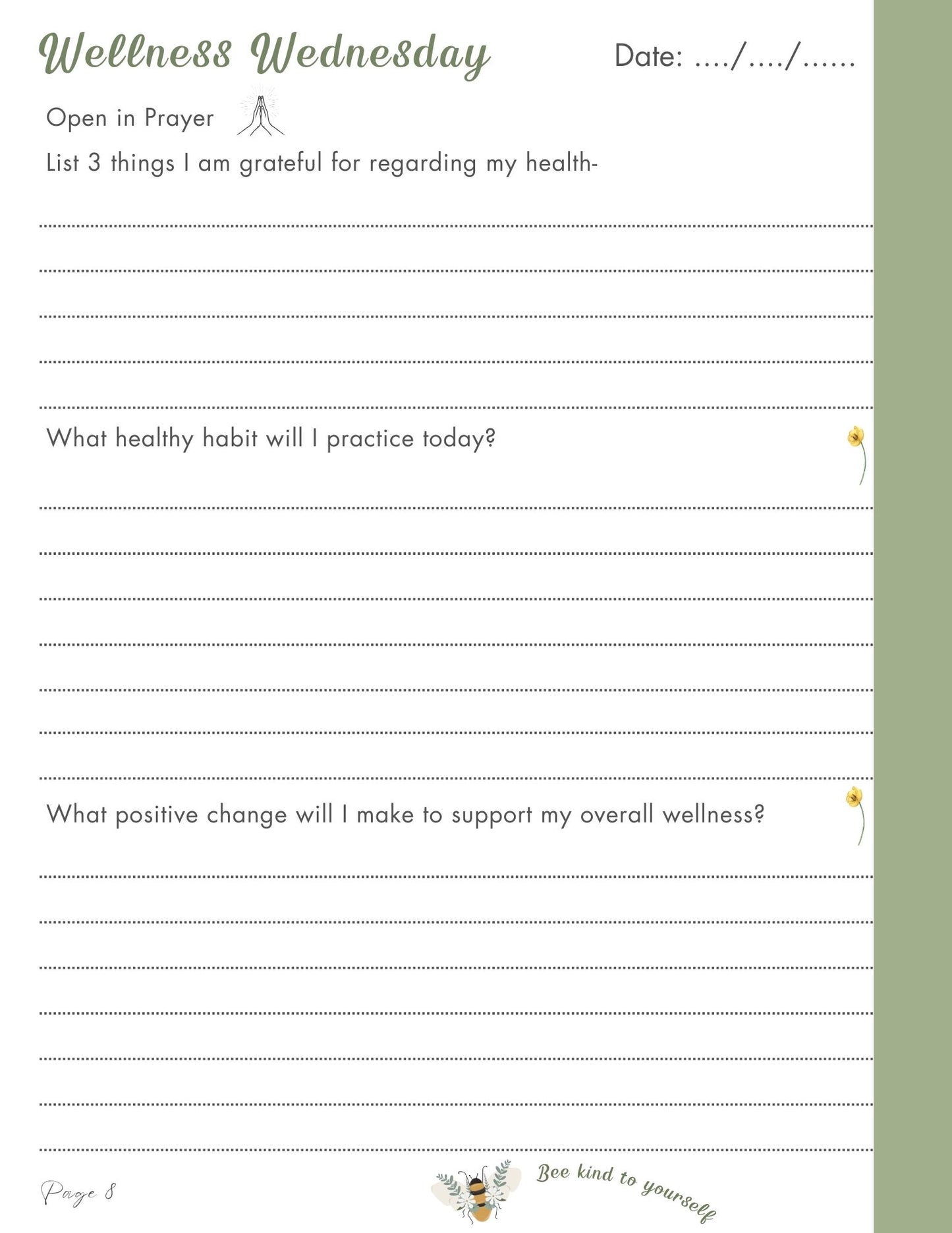 28 DAY GRATITUDE DIGITAL E-JOURNAL