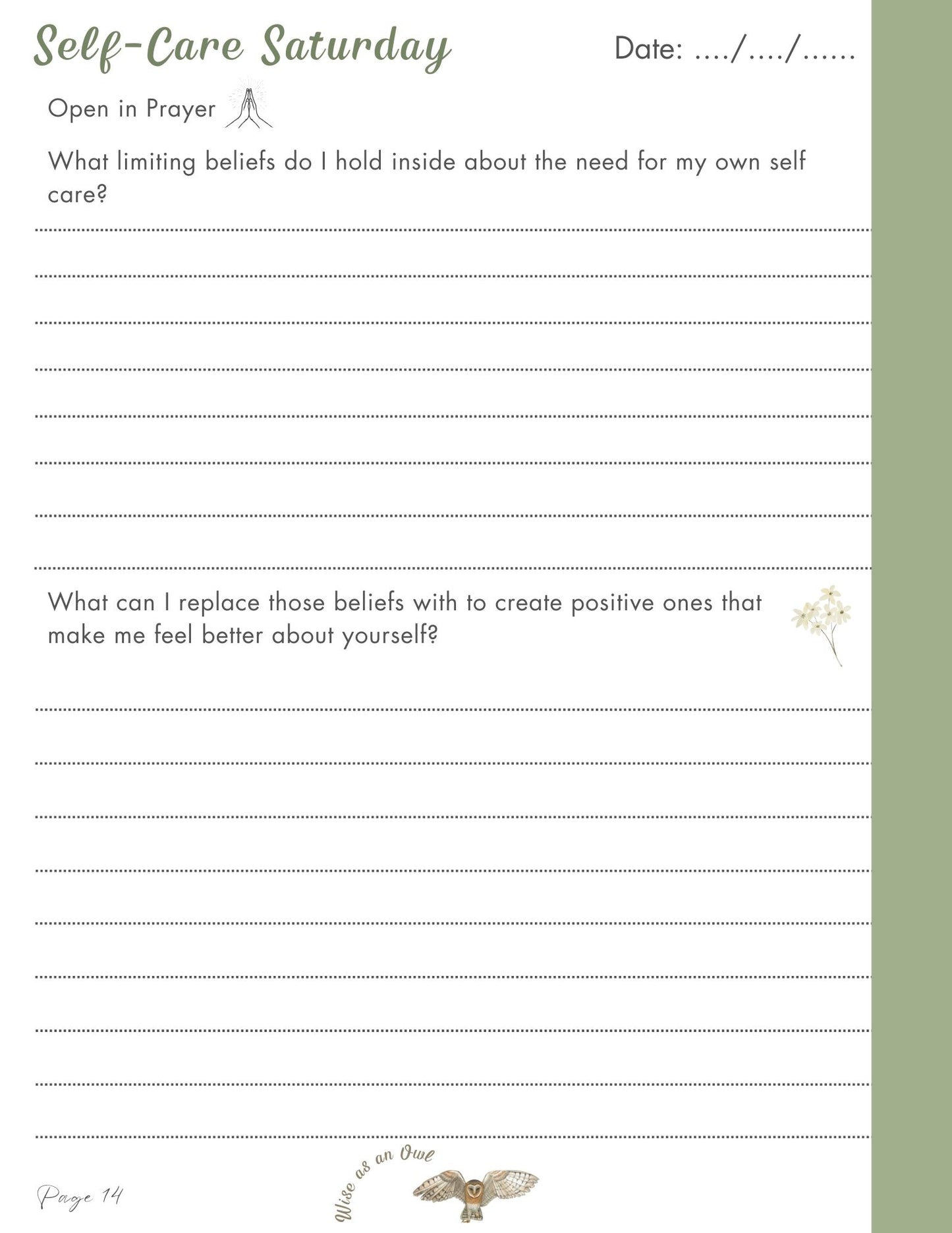 28 DAY GRATITUDE DIGITAL E-JOURNAL