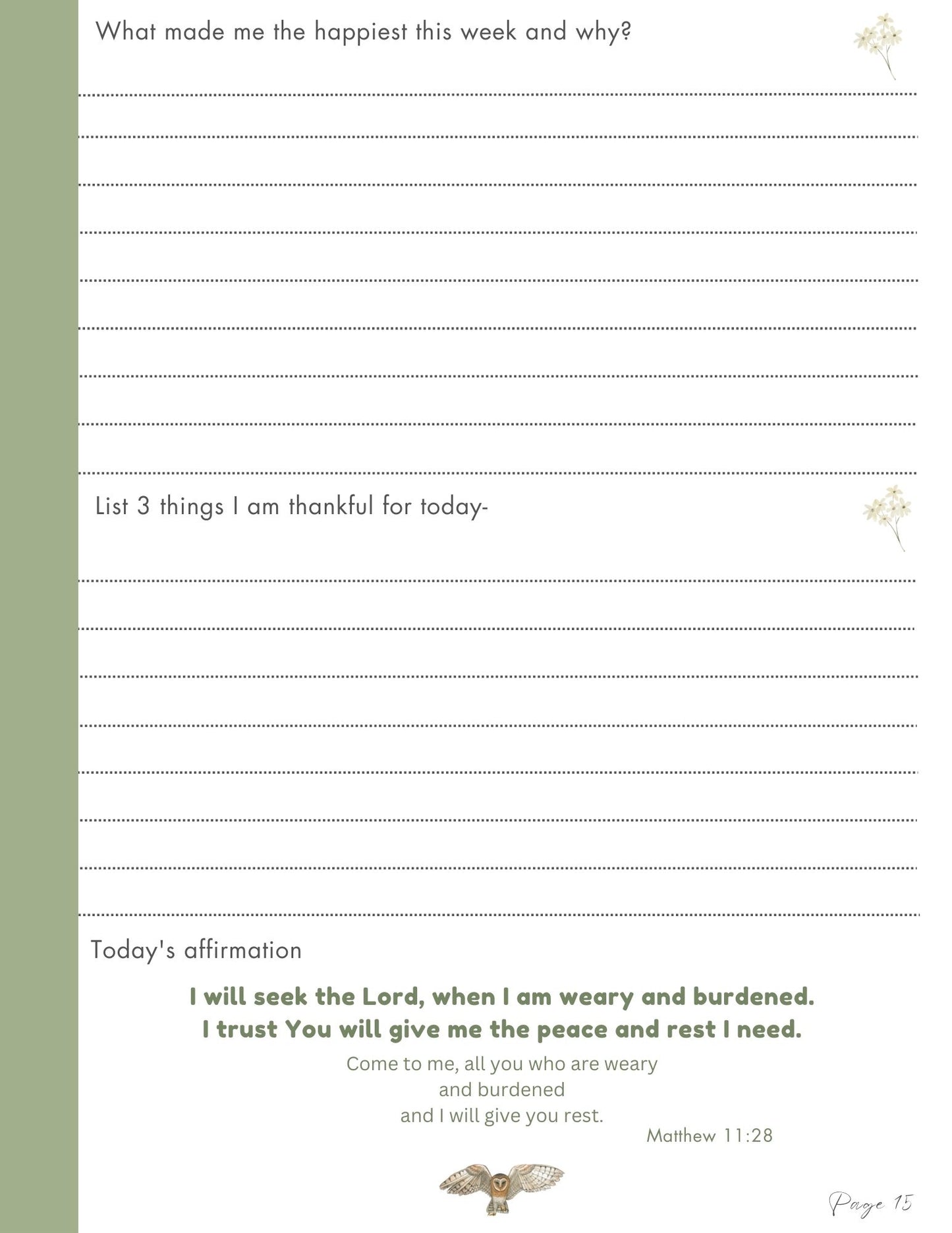 28 DAY GRATITUDE DIGITAL E-JOURNAL