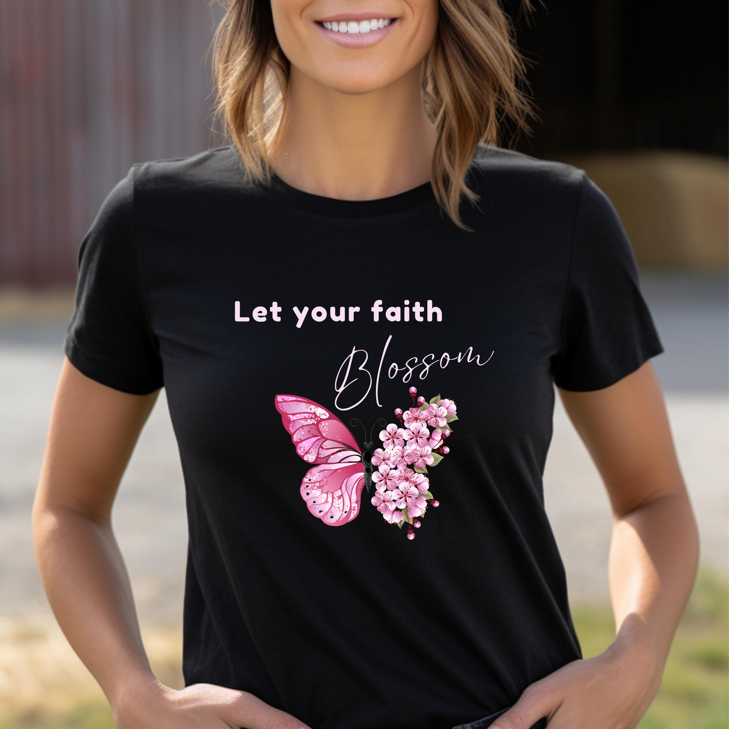 LET YOUR FAITH BLOSSOM T-SHIRT - BBPK