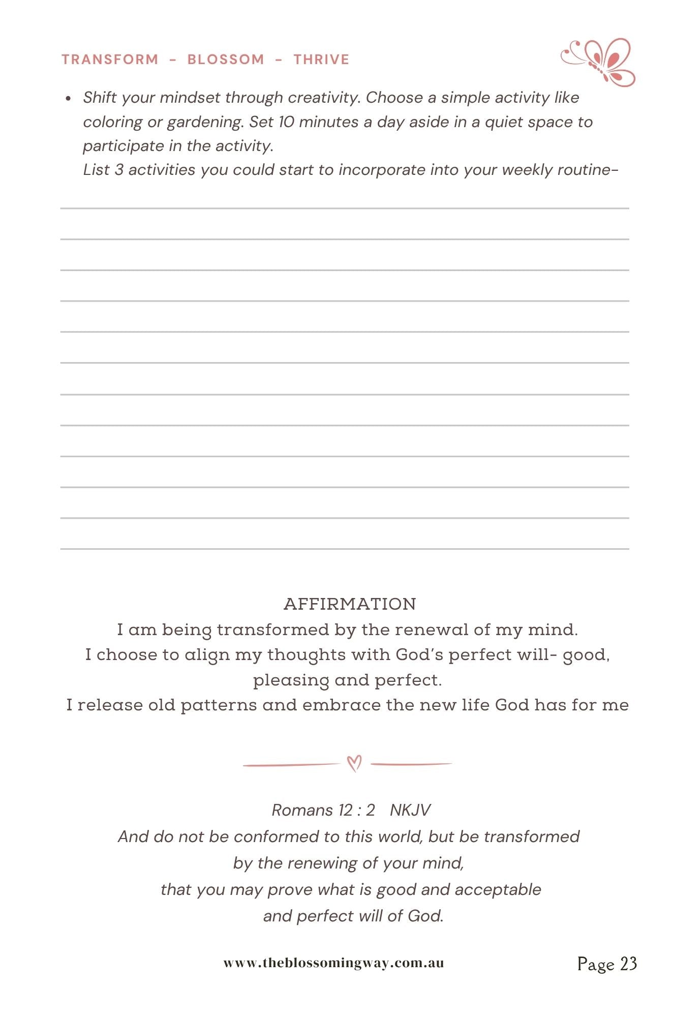 The Blossoming Way BOOK