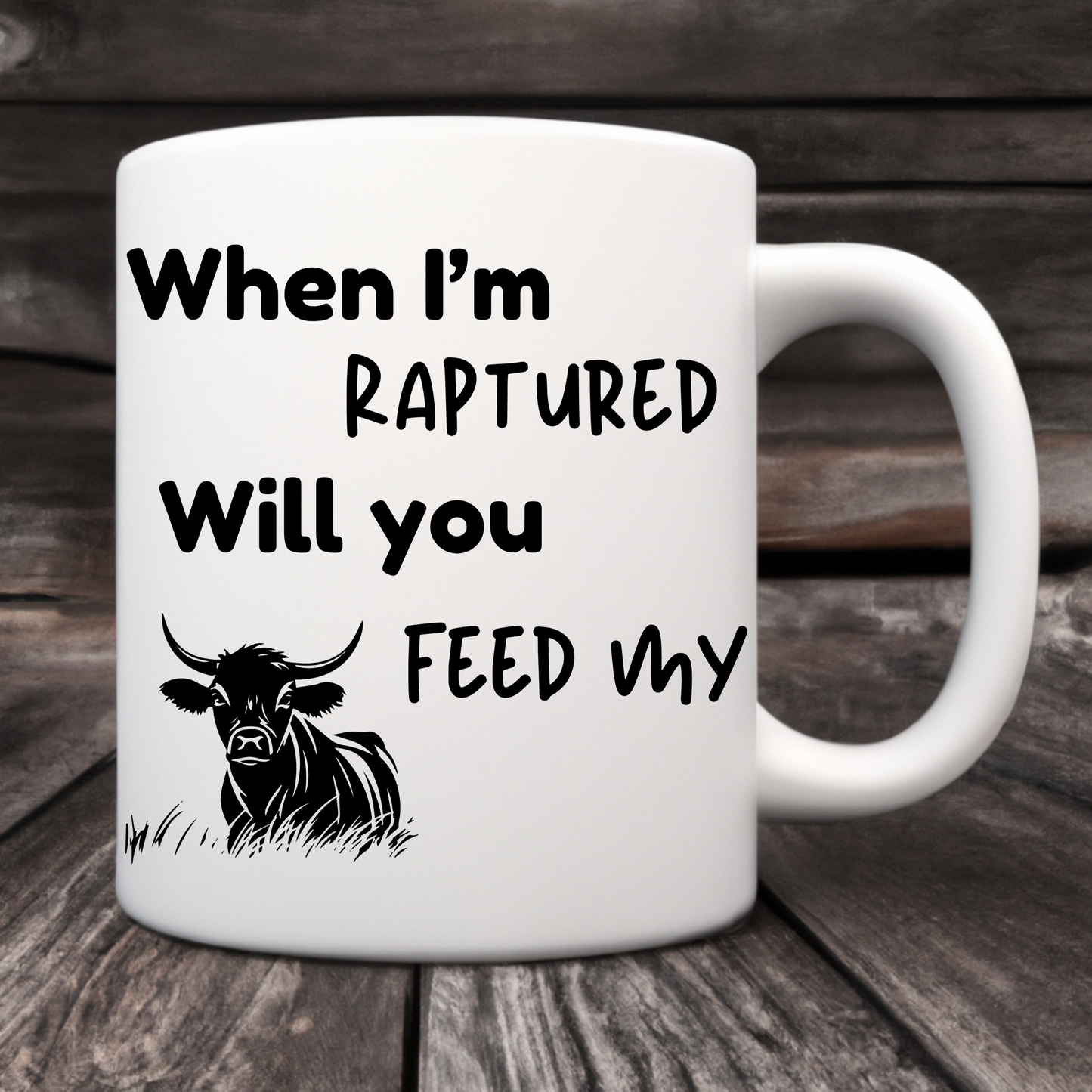 RAPTURED COFFEE MUG - COW
