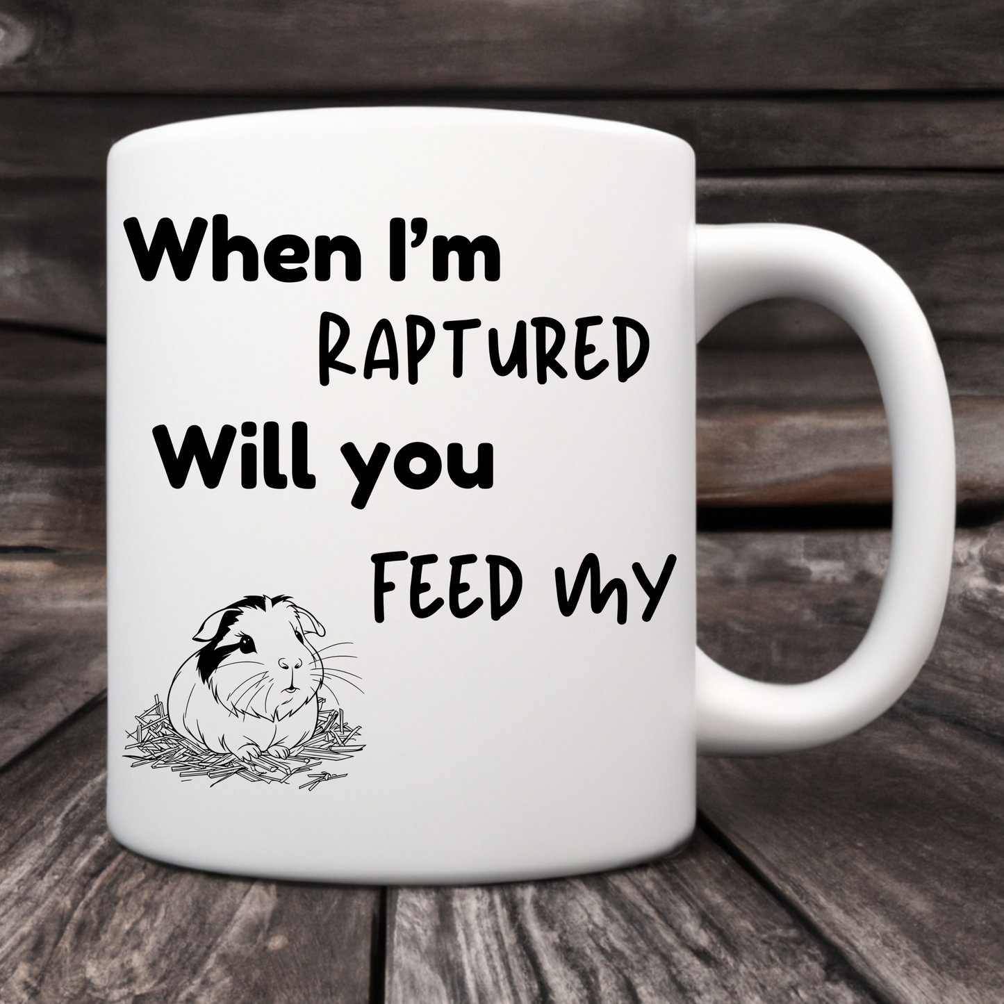 RAPTURED COFFEE MUG - GUINEA PIG