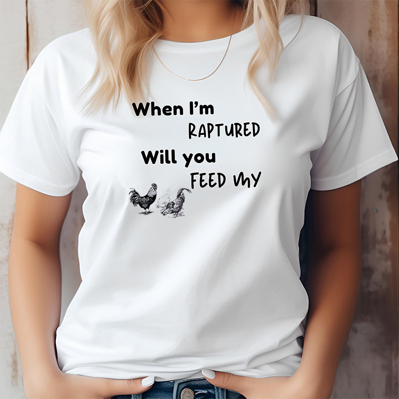 RAPTURED - CHICKEN T-SHIRT - W - BK