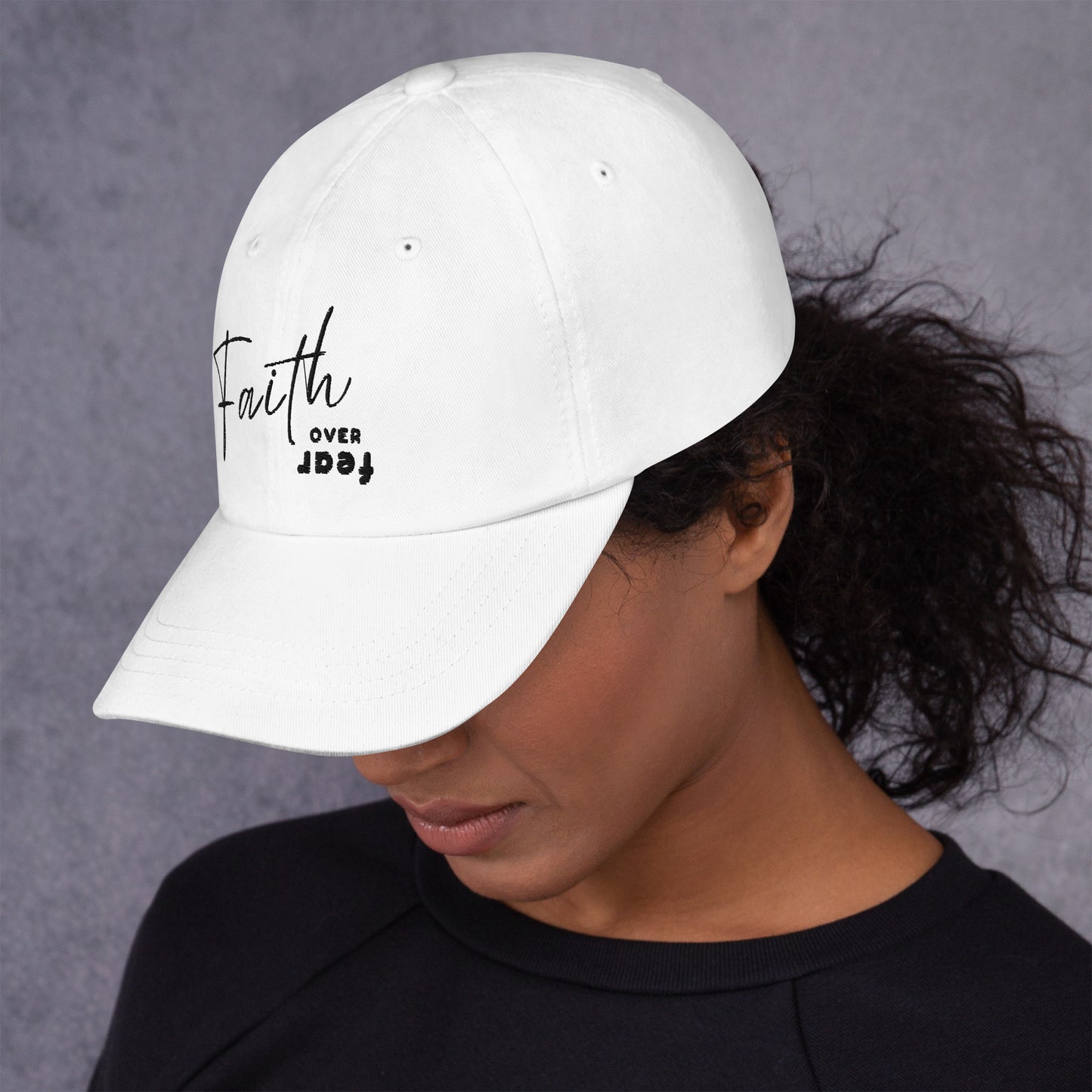 FAITH OVER FEAR HAT - BK