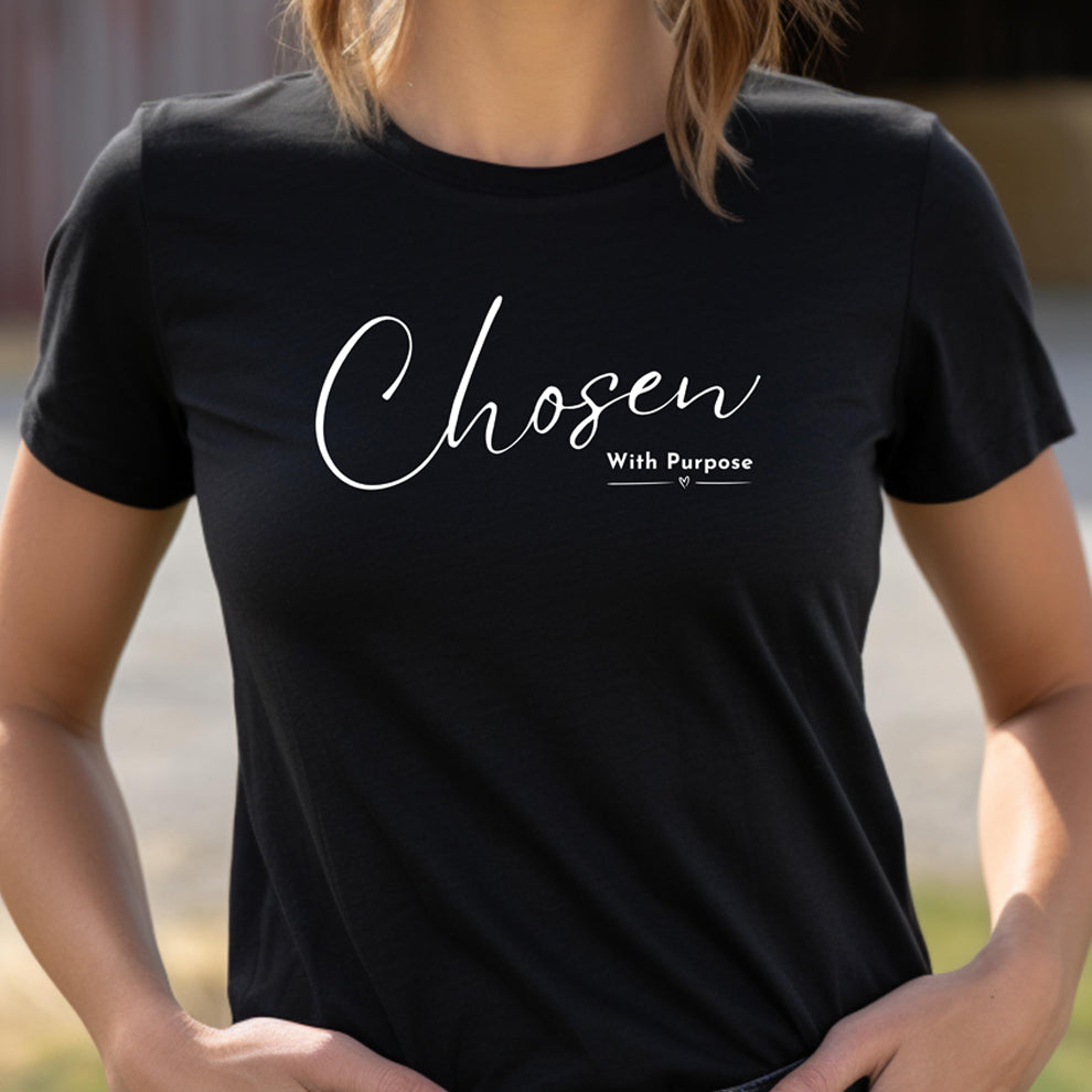 CHOSEN WITH PURPOSE T-SHIRT - 5000 - WH