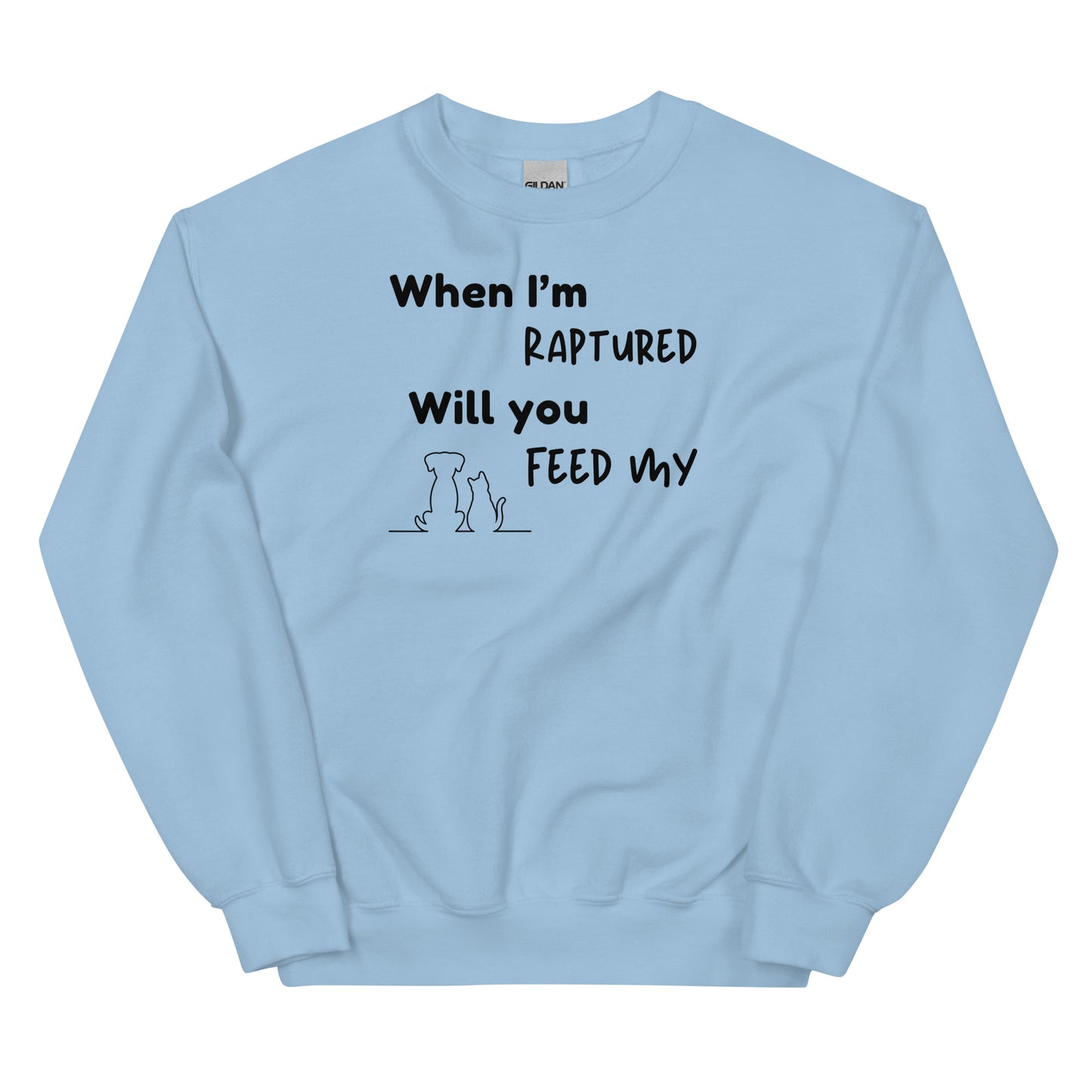 RAPTURED DOG & CAT SWEATSHIRT -M- BK