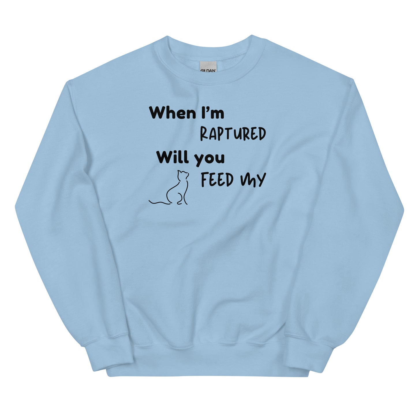 RAPTURED CAT SWEATSHIRT -M- LBK