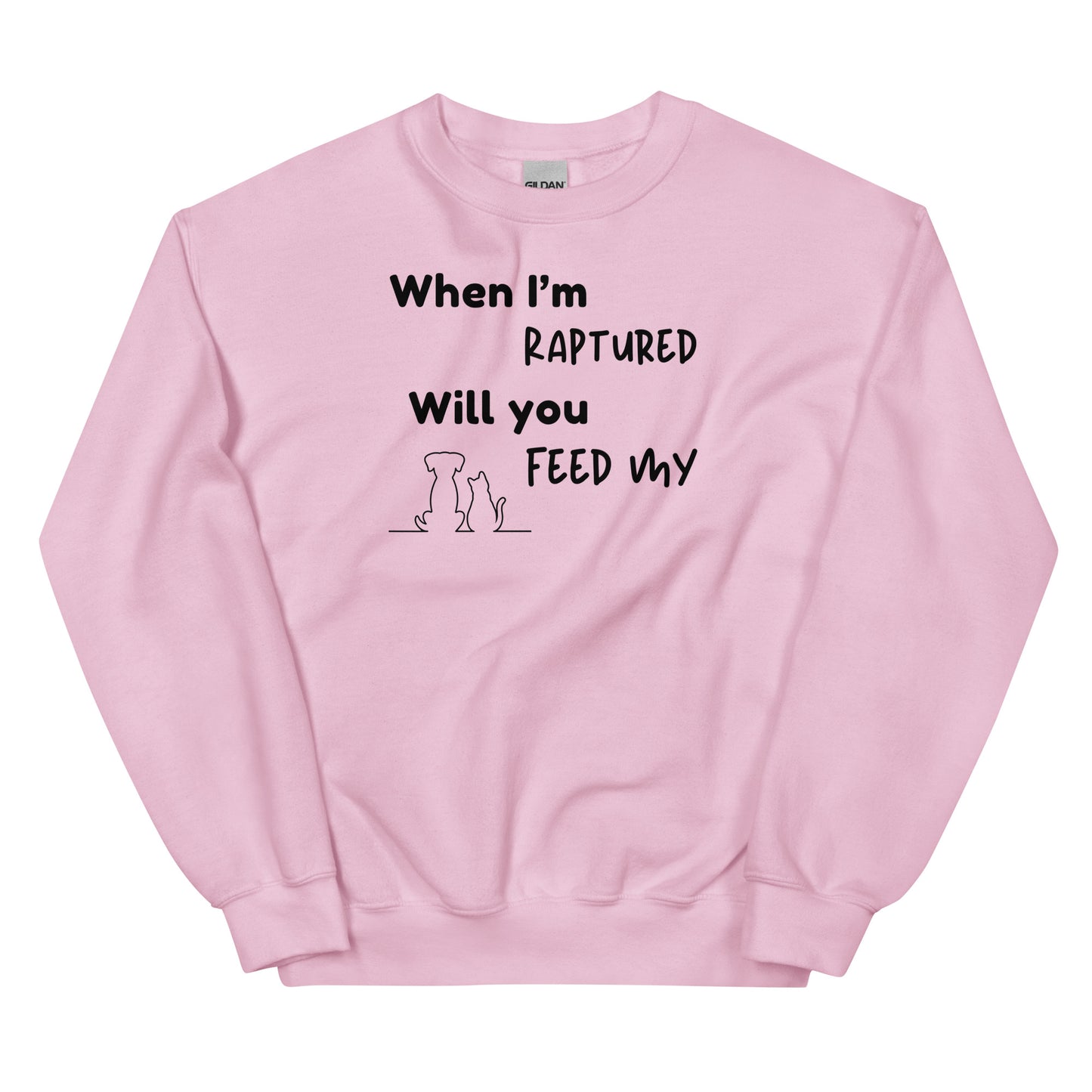 RAPTURED DOG & CAT SWEATSHIRT -M- BK