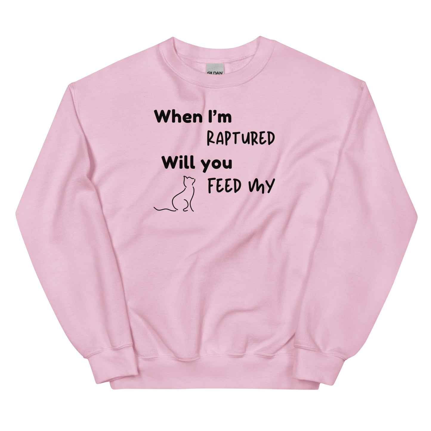 RAPTURED CAT SWEATSHIRT -M- LBK