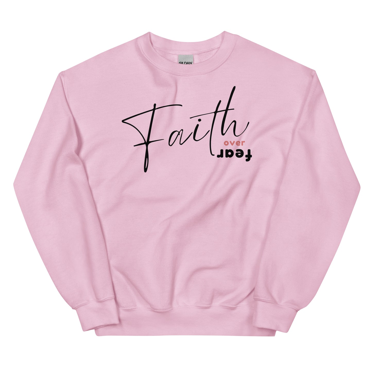 FAITH OVER FEAR SWEATSHIRT - M - BK