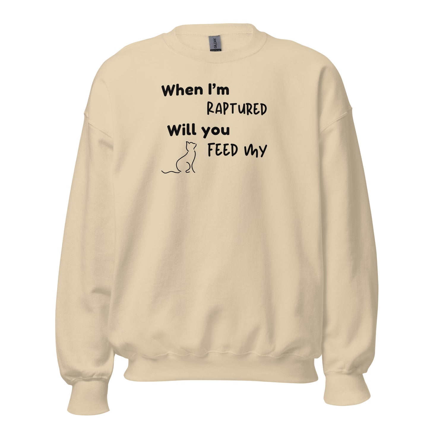 RAPTURED CAT SWEATSHIRT -M- LBK
