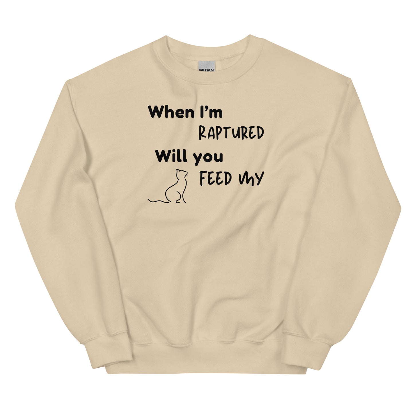 RAPTURED CAT SWEATSHIRT -M- LBK