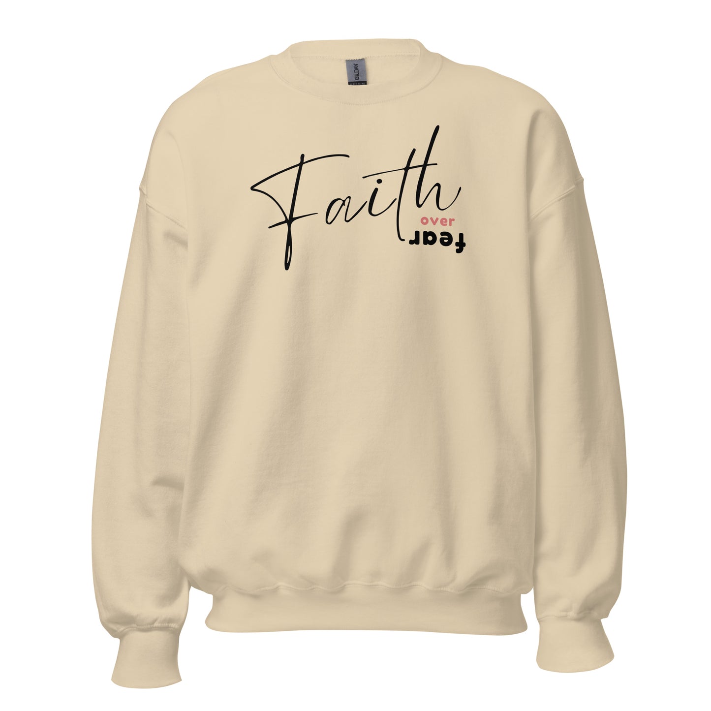 FAITH OVER FEAR SWEATSHIRT - M - BK
