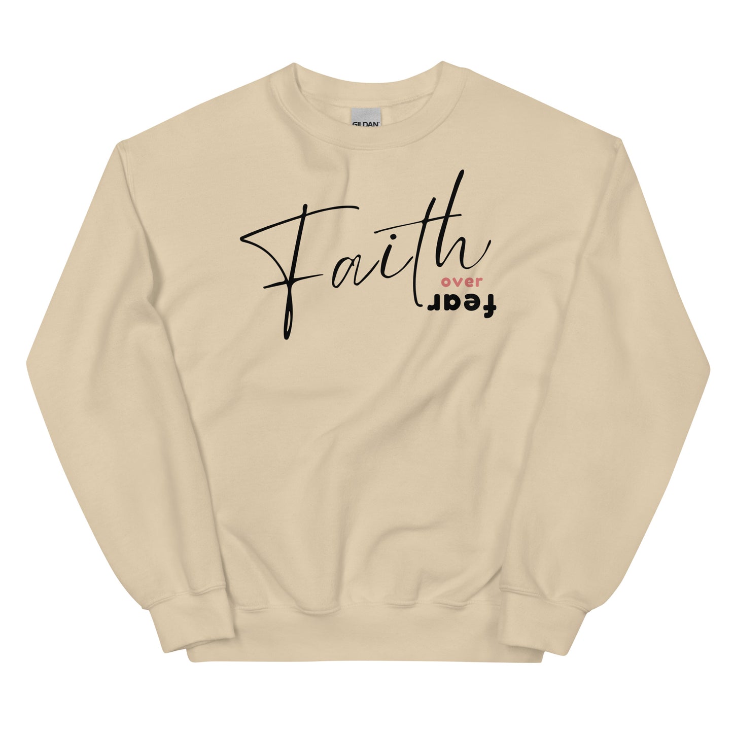FAITH OVER FEAR SWEATSHIRT - M - BK