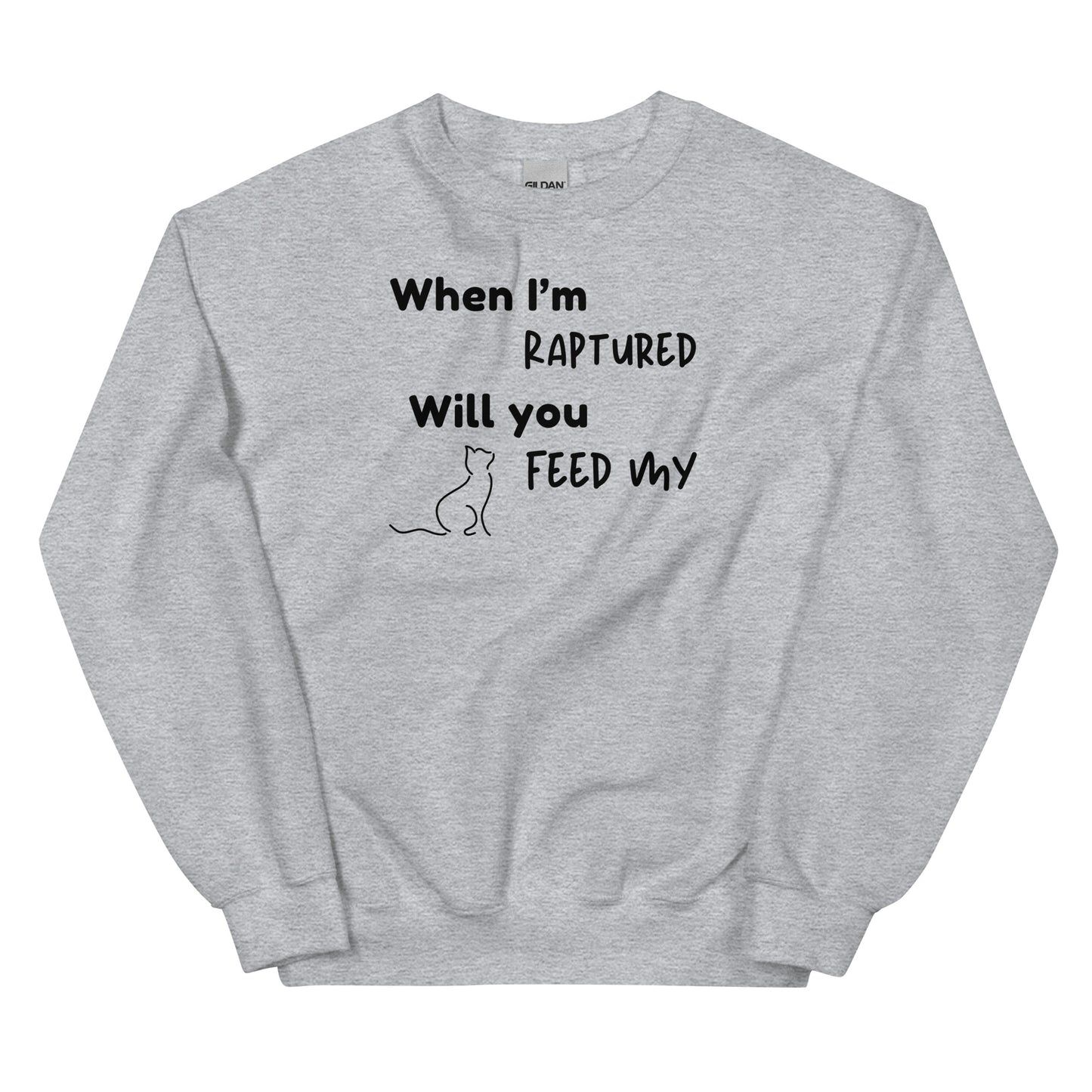 RAPTURED CAT SWEATSHIRT -M- LBK