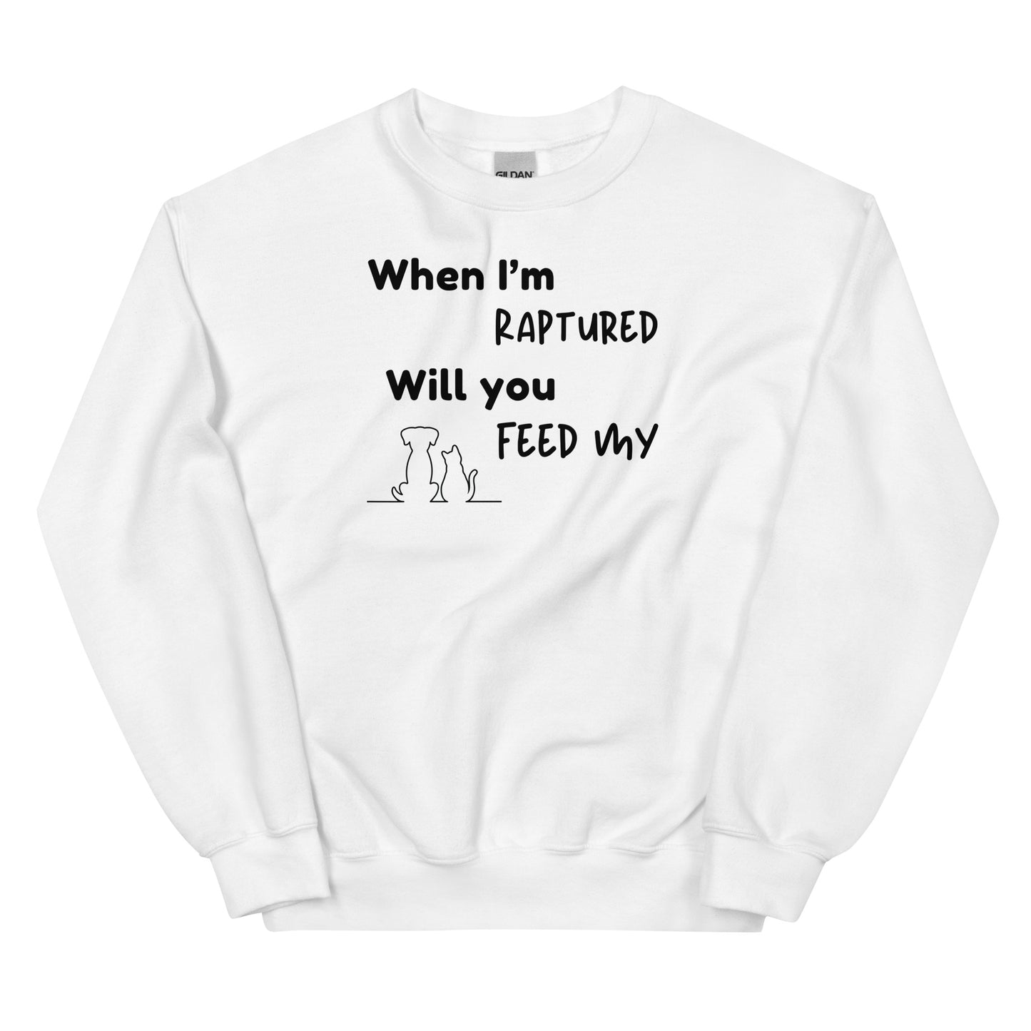RAPTURED DOG & CAT SWEATSHIRT -M- BK
