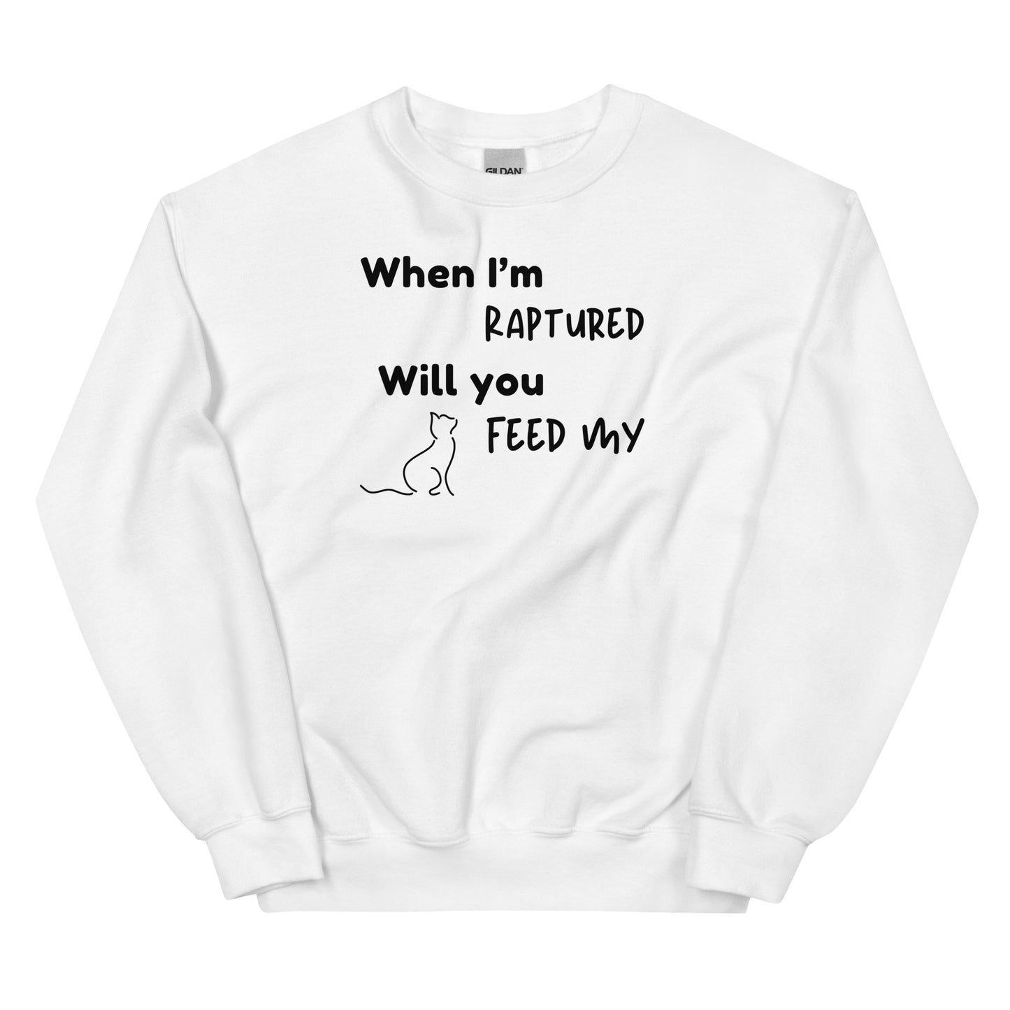 RAPTURED CAT SWEATSHIRT -M- LBK