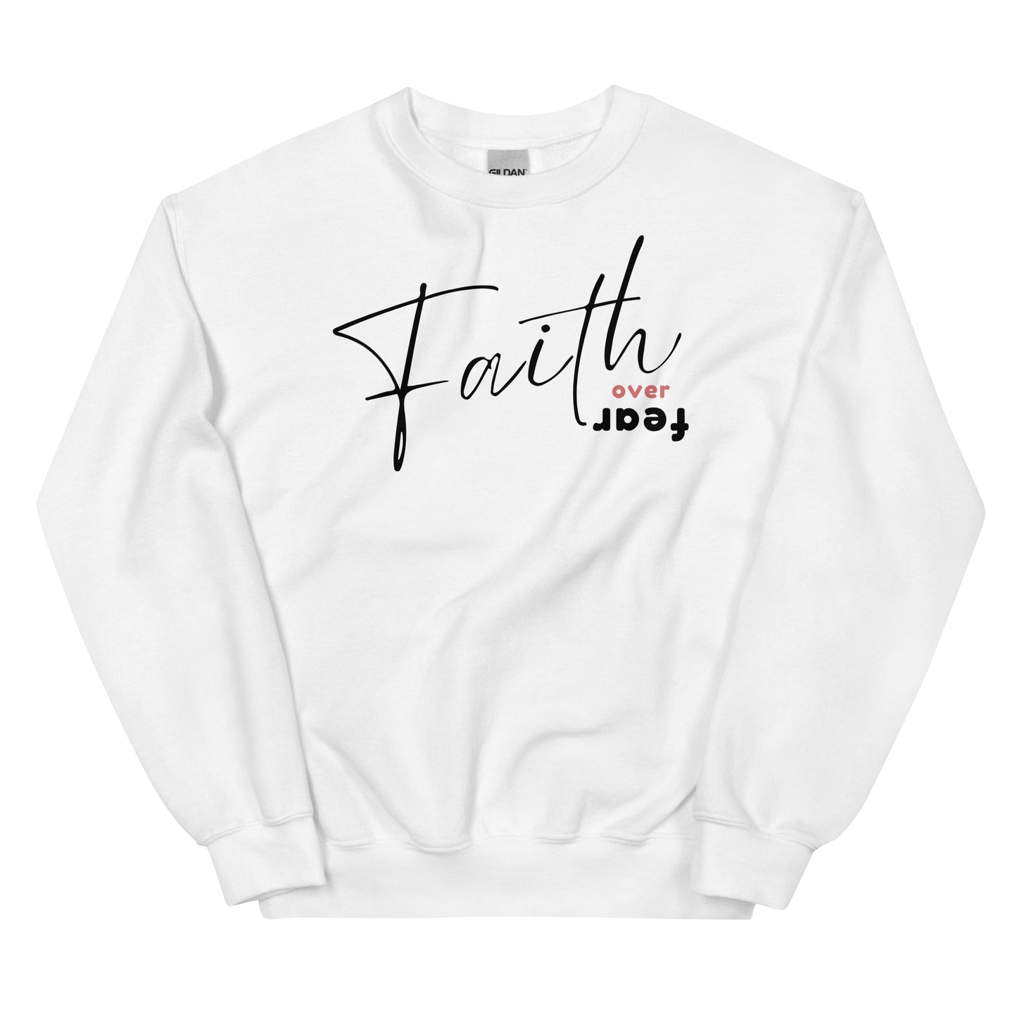 FAITH OVER FEAR SWEATSHIRT - M - BK