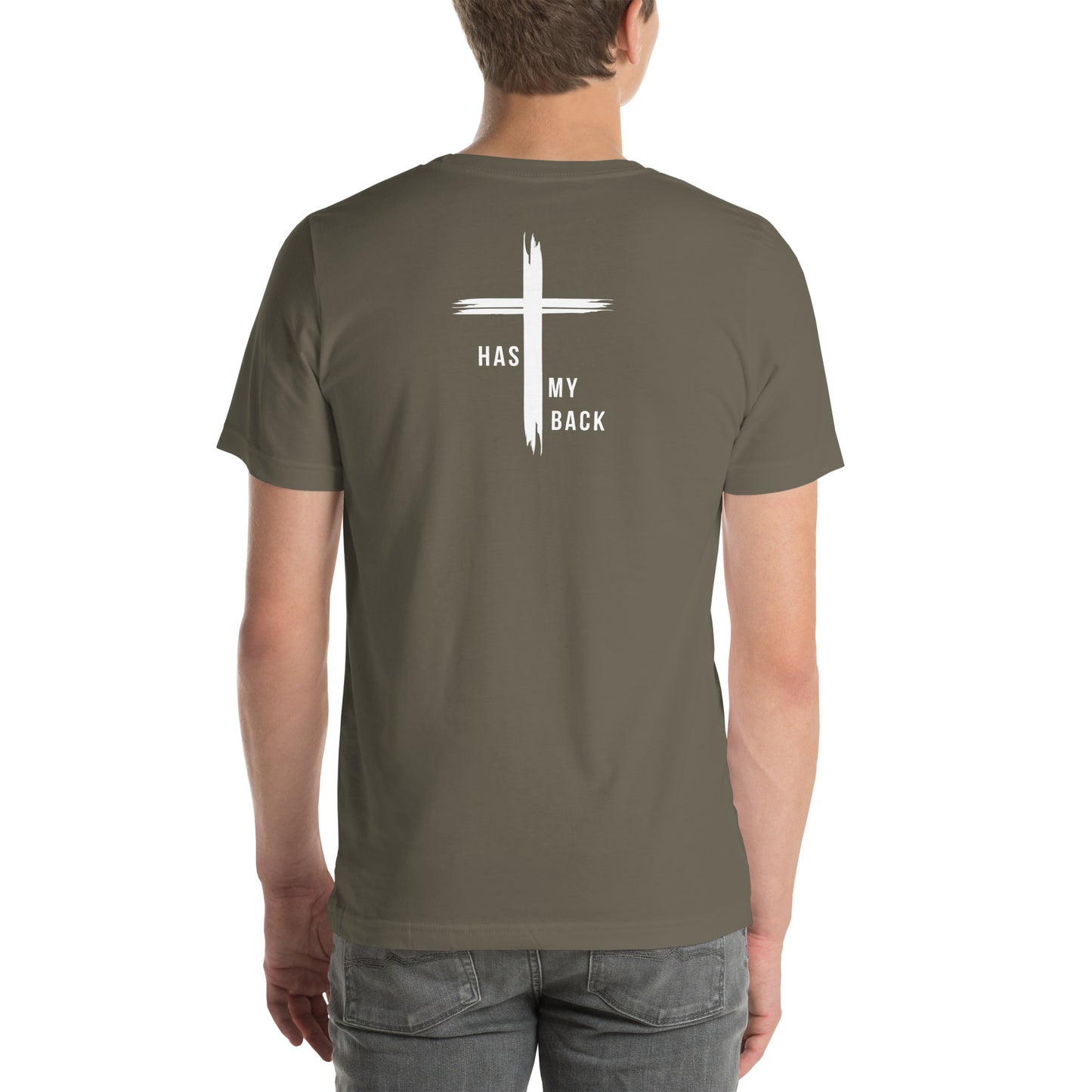 HE HAS MY BACK T-SHIRT - WH