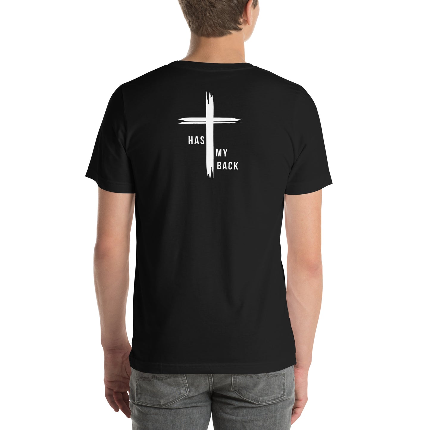 HE HAS MY BACK T-SHIRT - WH