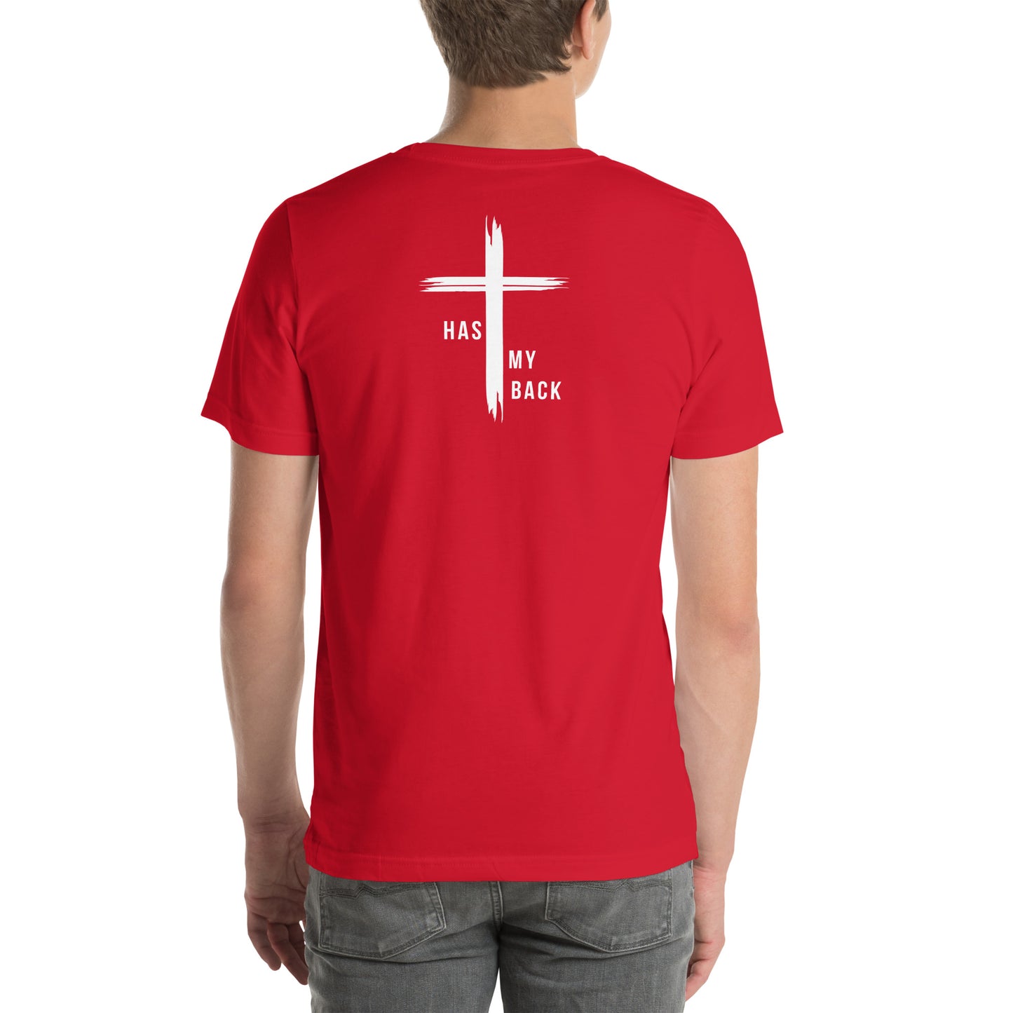 HE HAS MY BACK T-SHIRT - WH