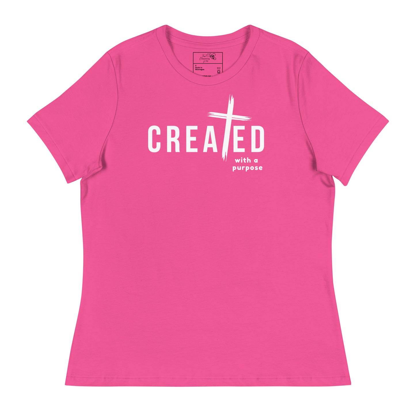 CREATED WITH PURPOSE CROSS T-SHIRT - MWH
