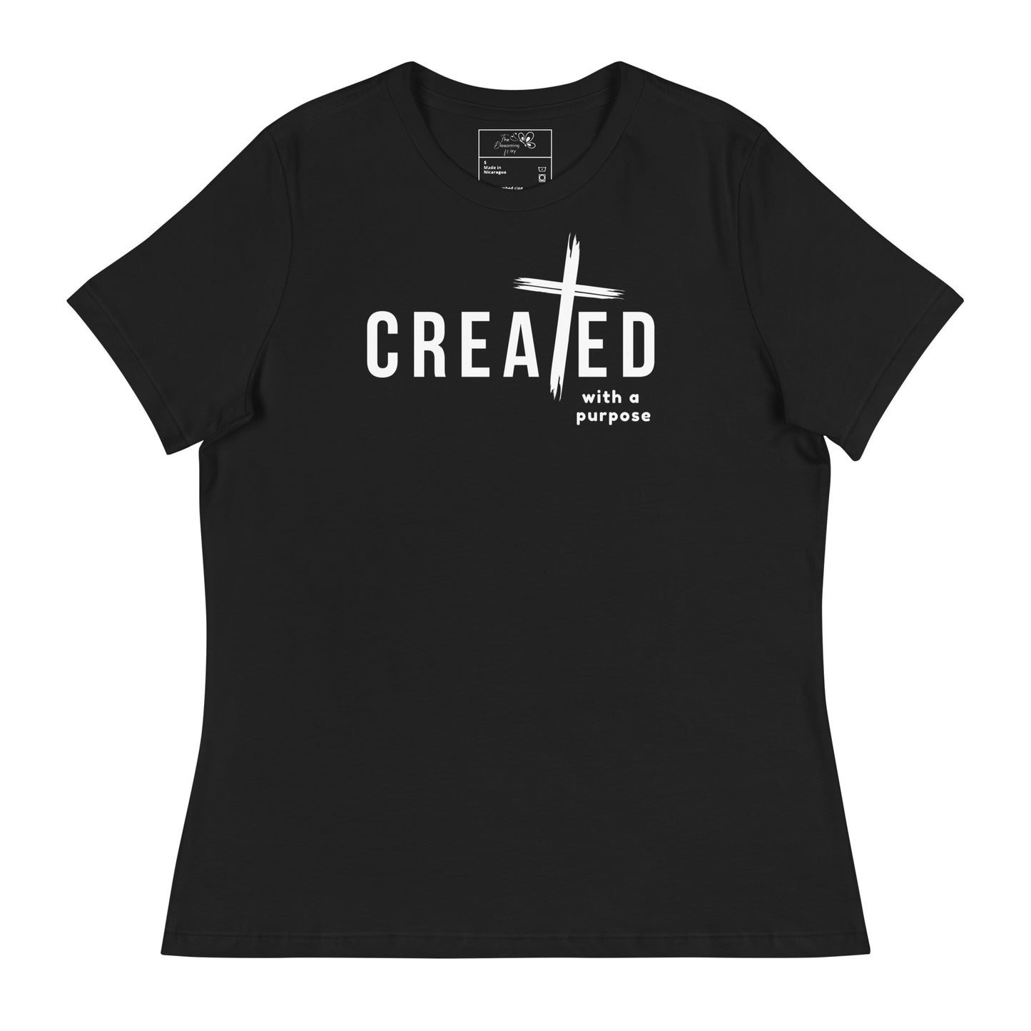 CREATED WITH PURPOSE CROSS T-SHIRT - MWH