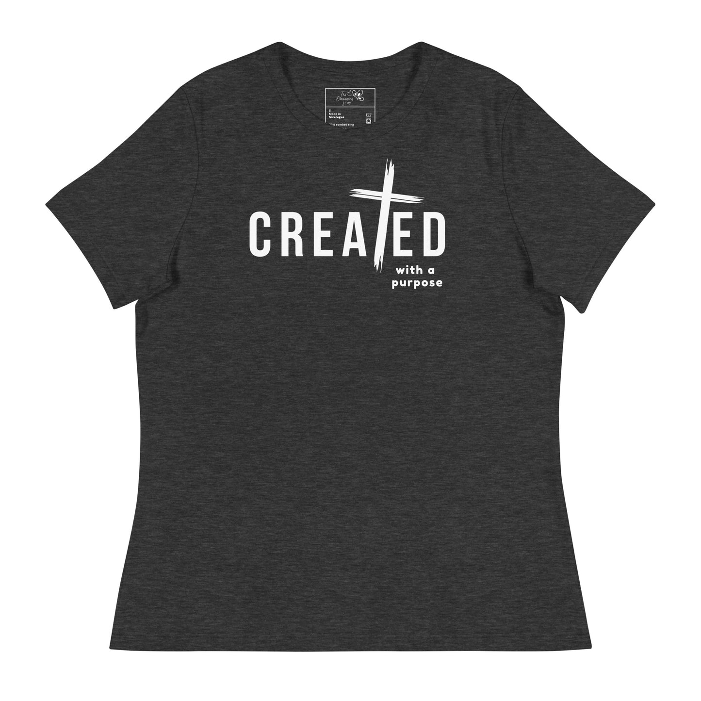 CREATED WITH PURPOSE CROSS T-SHIRT - MWH