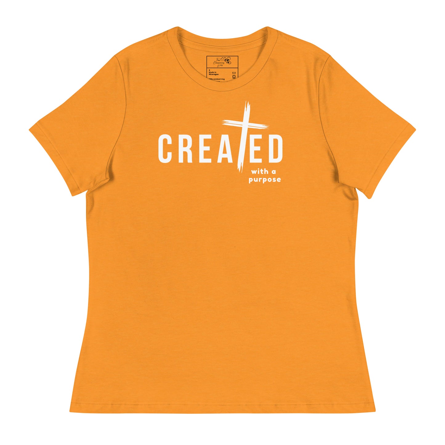 CREATED WITH PURPOSE CROSS T-SHIRT - MWH