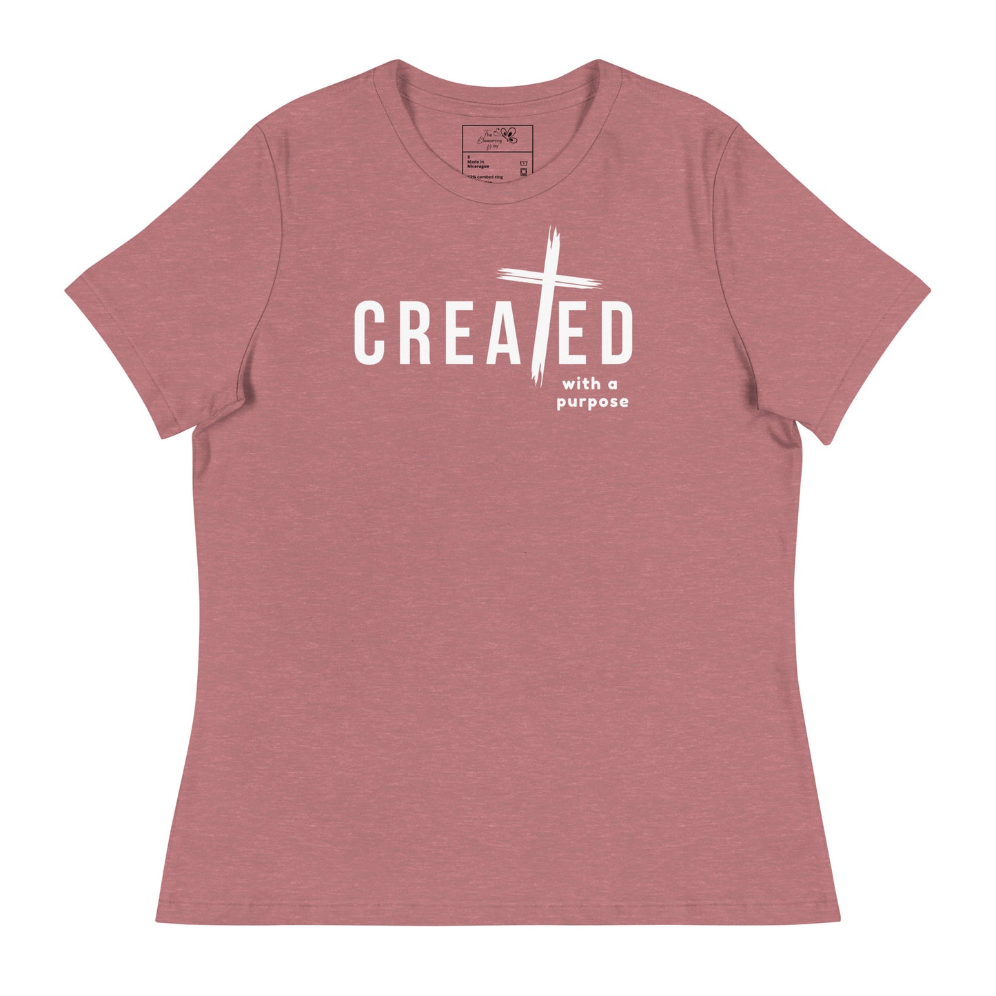 CREATED WITH PURPOSE CROSS T-SHIRT - MWH