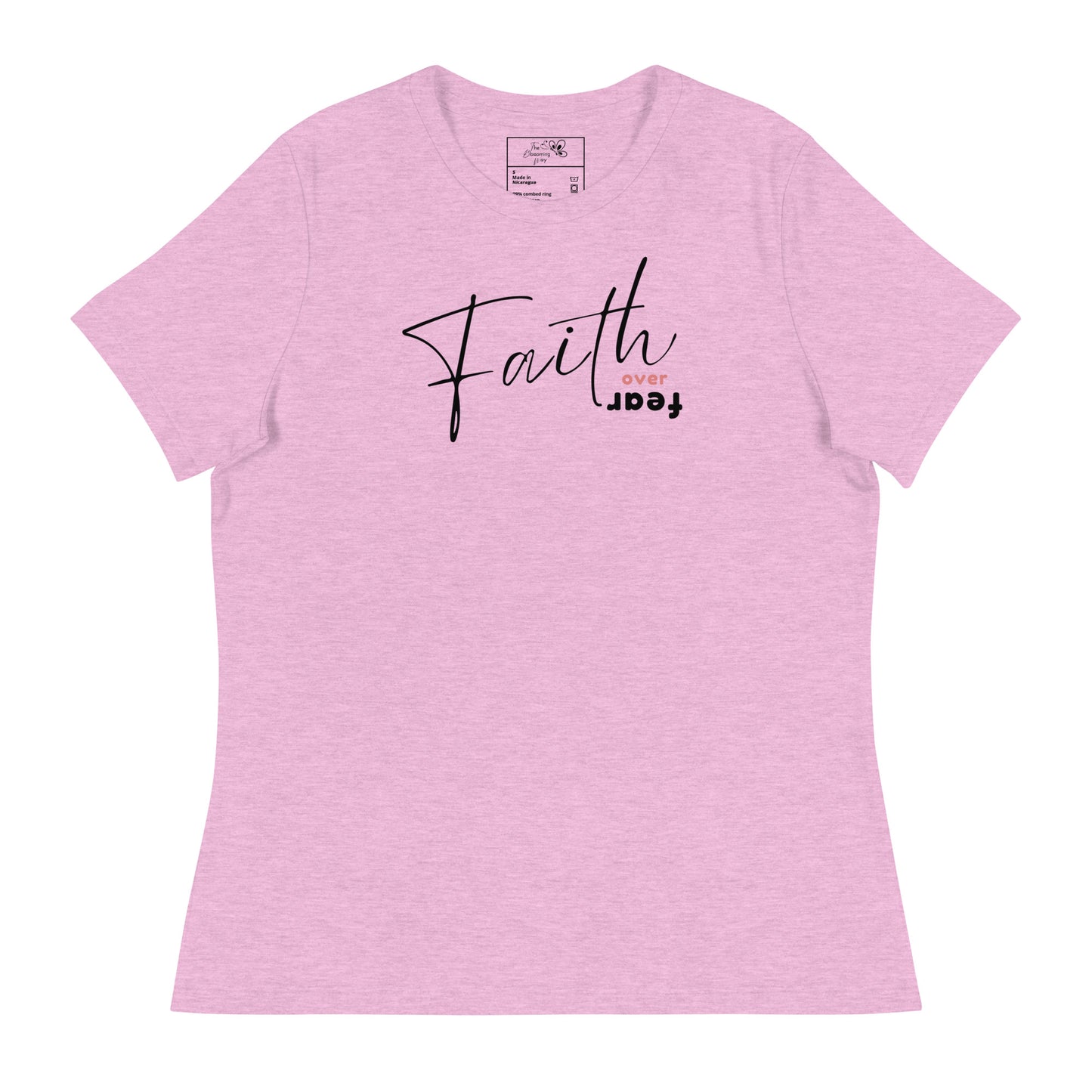 FAITH OVER FEAR T-SHIRT - 6400 BK