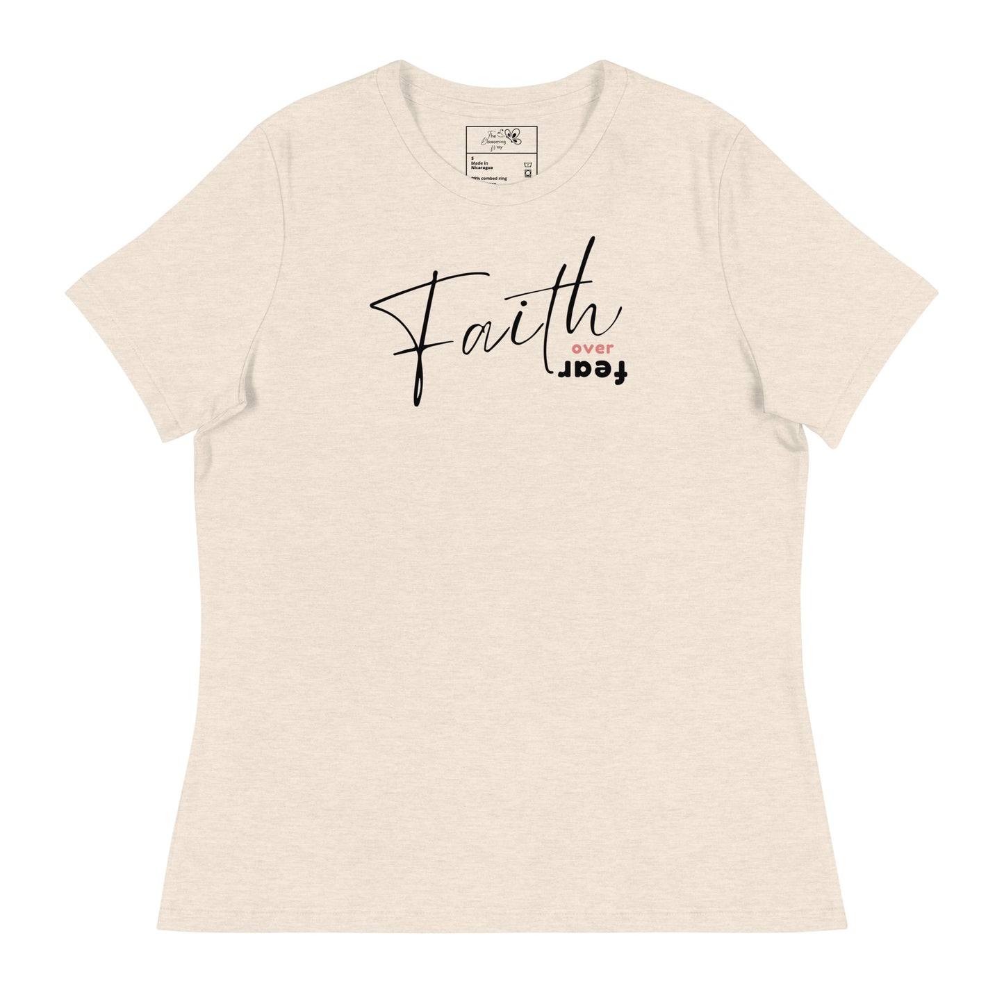 FAITH OVER FEAR T-SHIRT - 6400 BK