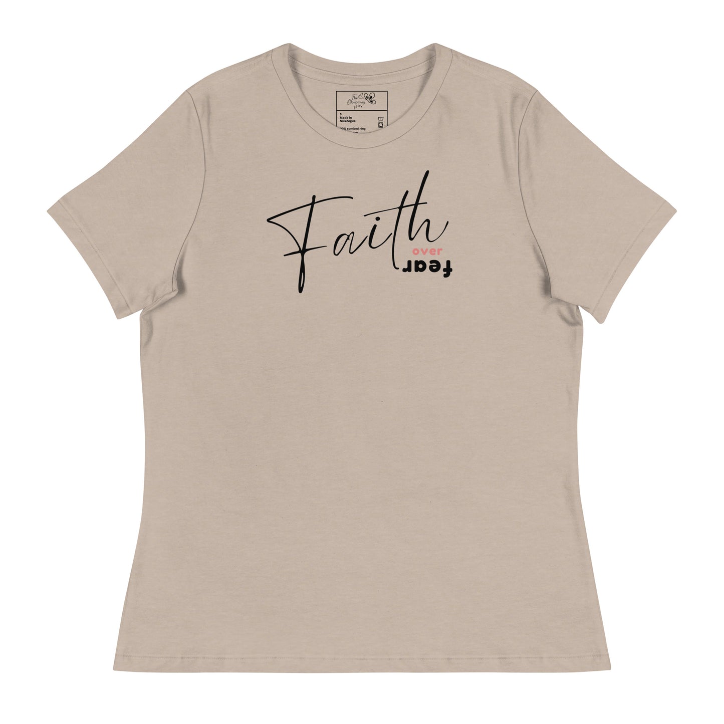 FAITH OVER FEAR T-SHIRT - 6400 BK