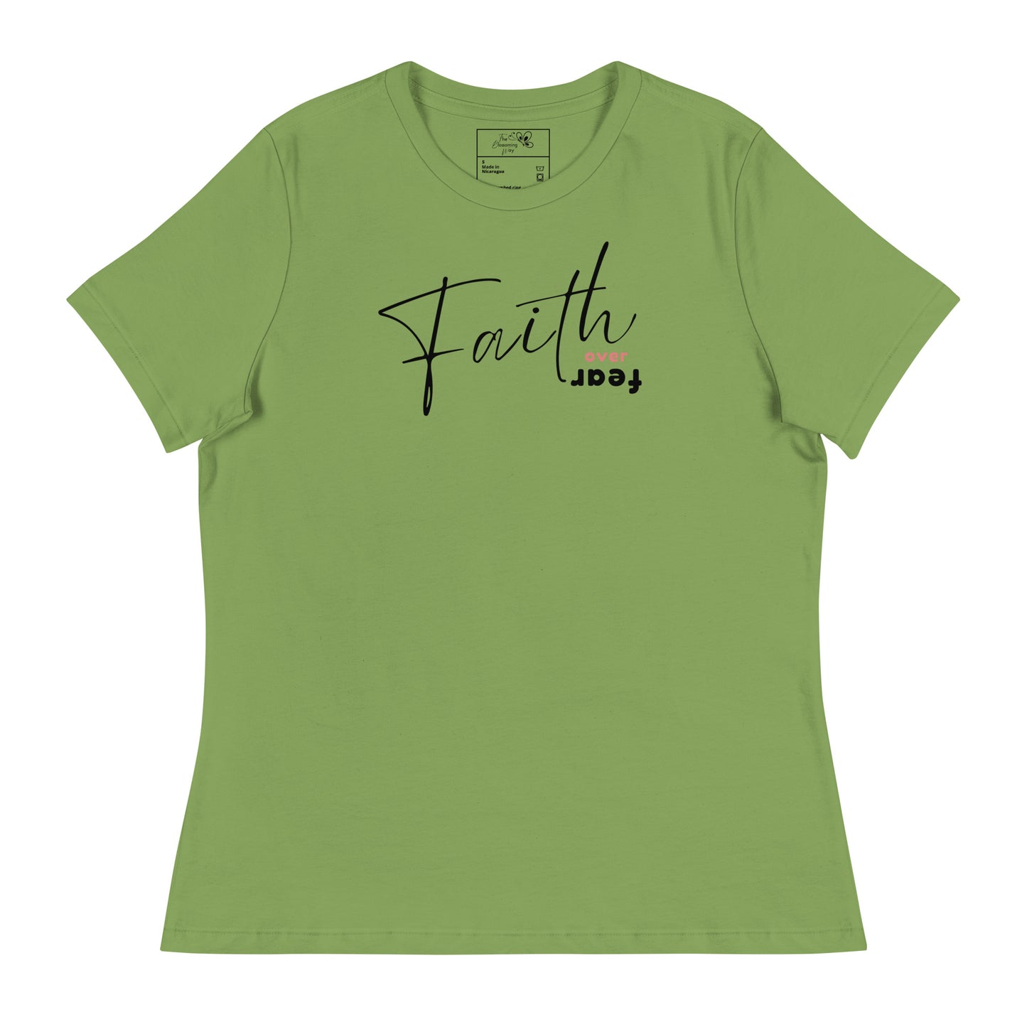 FAITH OVER FEAR T-SHIRT - 6400 BK