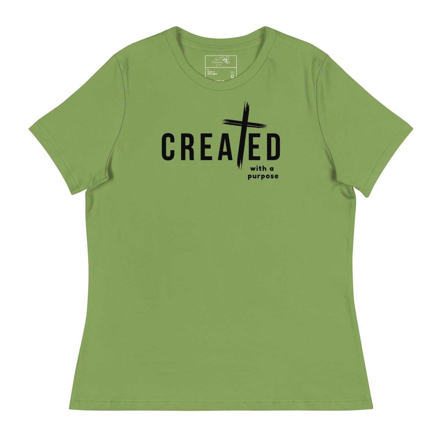 CREATED WITH PURPOSE CROSS T-SHIRT - RX - BK