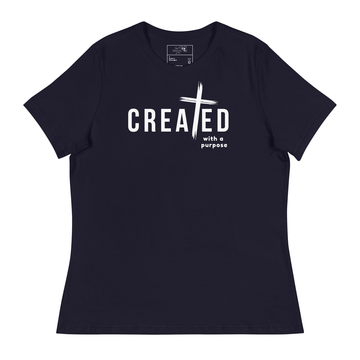 CREATED WITH PURPOSE CROSS T-SHIRT - MWH