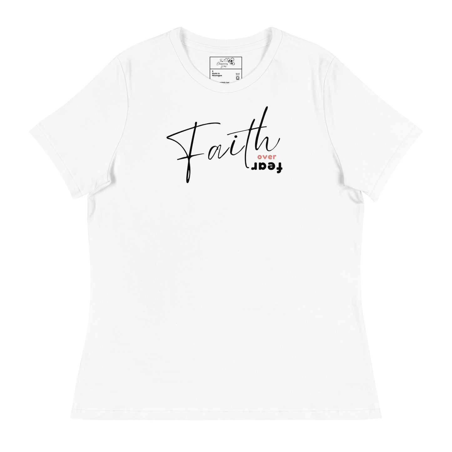 FAITH OVER FEAR T-SHIRT - 6400 BK