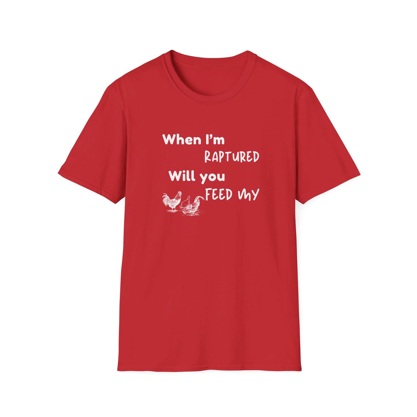 RAPTURED - CHICKENS T-SHIRT - W - WH