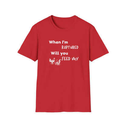RAPTURED - CHICKENS T-SHIRT - W - WH
