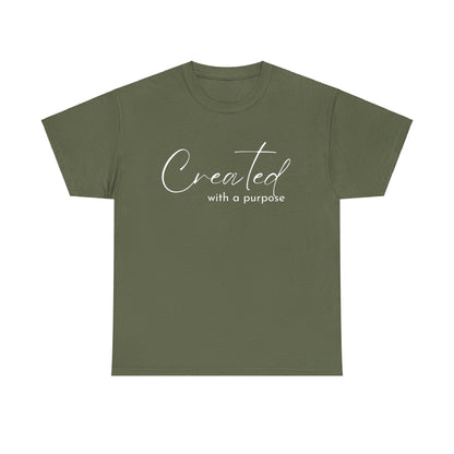 CREATED WITH A PURPOSE T-SHIRT - WH