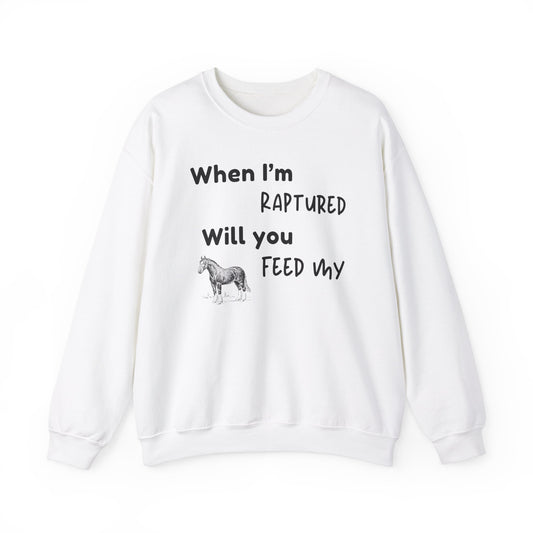 RAPTURED HORSE SWEATSHIRT - M - BK