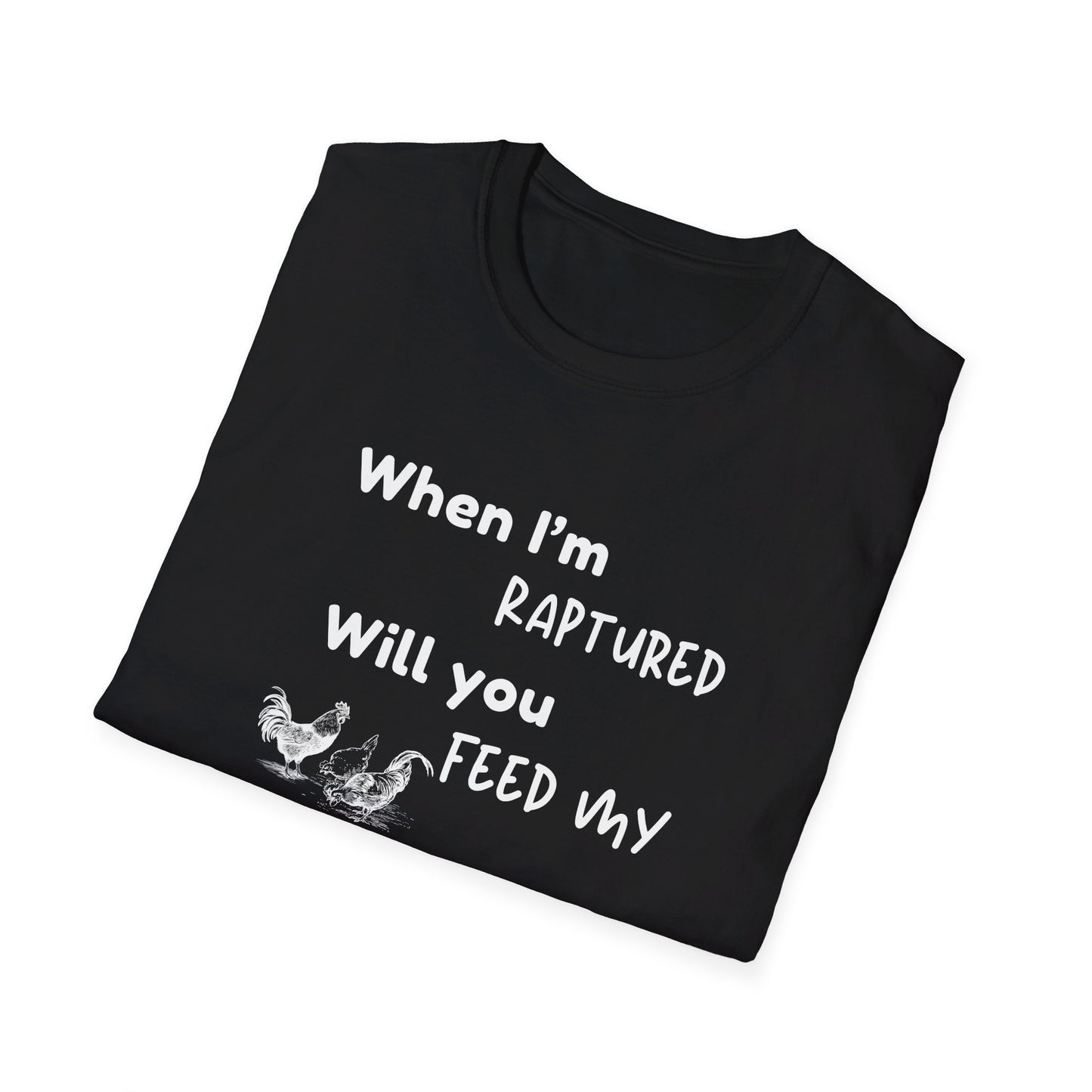 RAPTURED - CHICKENS T-SHIRT - W - WH