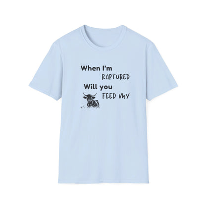 RAPTURED - COW T-SHIRT - SS - BK