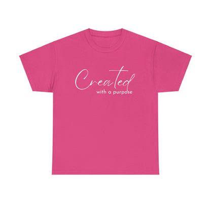 CREATED WITH A PURPOSE T-SHIRT - WH