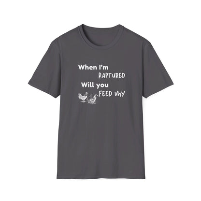 RAPTURED - CHICKENS T-SHIRT - W - WH