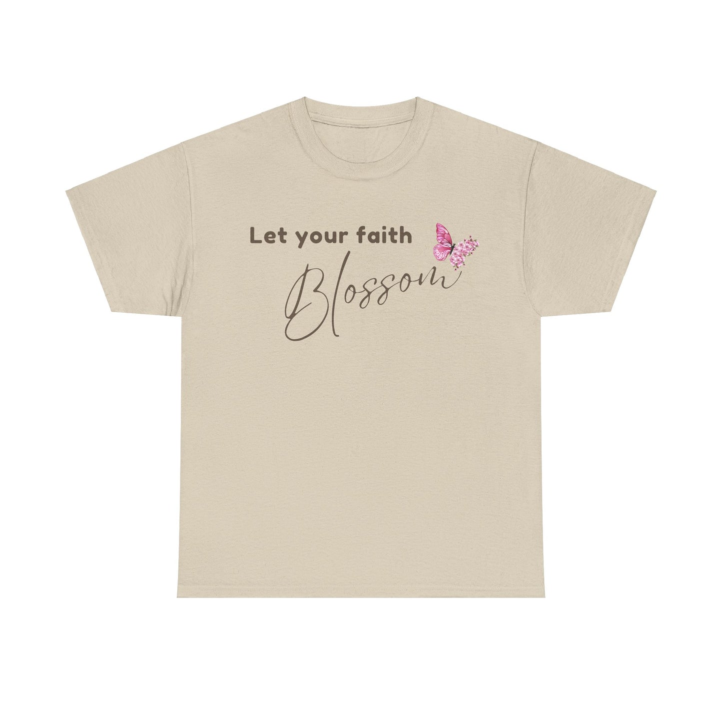 LET YOUR FAITH BLOSSOM T-SHIRT - GY