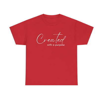 CREATED WITH A PURPOSE T-SHIRT - WH