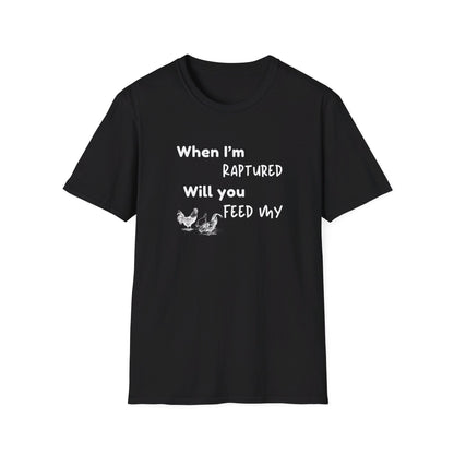 RAPTURED - CHICKENS T-SHIRT - W - WH
